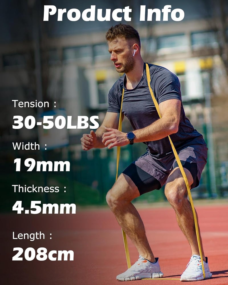 Zacro Resistance Bands, 6 Resistance Levels Pull Up Assistance Bands, Exercise Bands for Men&Women, Heavy Duty Resistance Band Set with Door Anchor, for Working Out, Muscle Training, Physical Therapy - Image 2